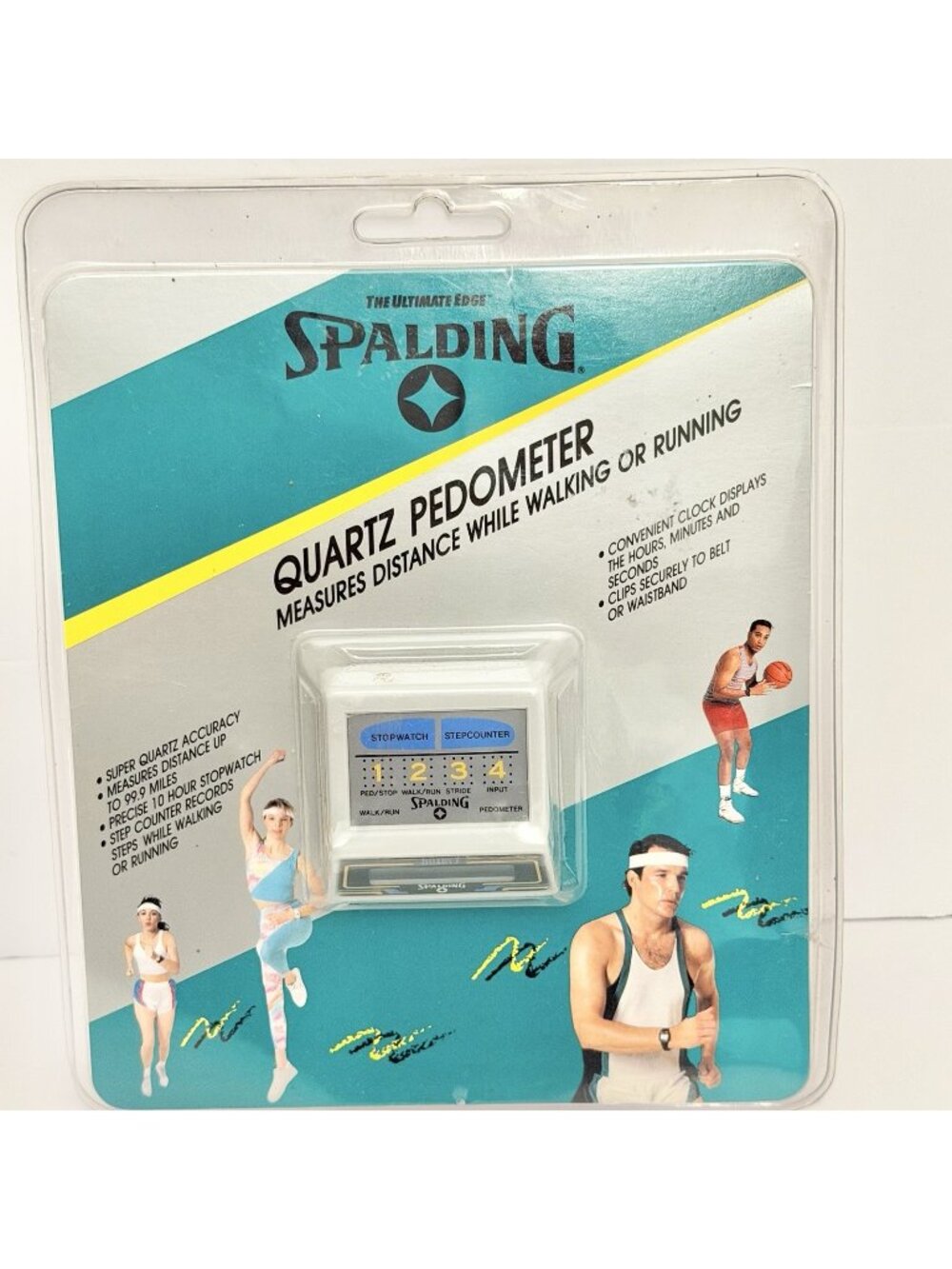Vintage 1990 Spalding Quartz Pedometer SF005-K Sealed NOS Retro Fitness Gymcore